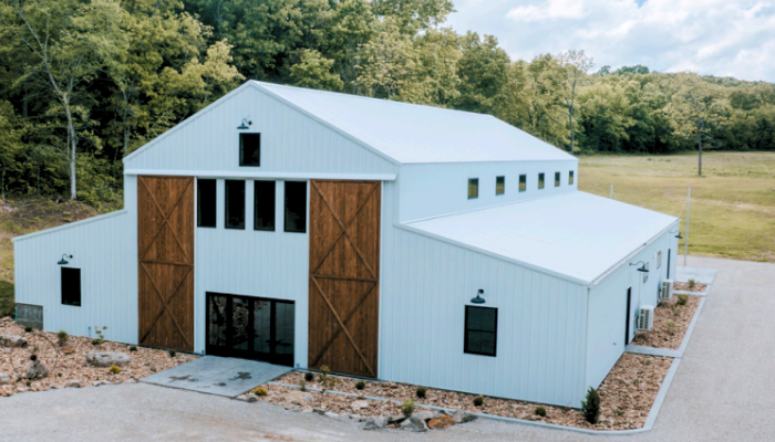 exterior of kleffner valley venue